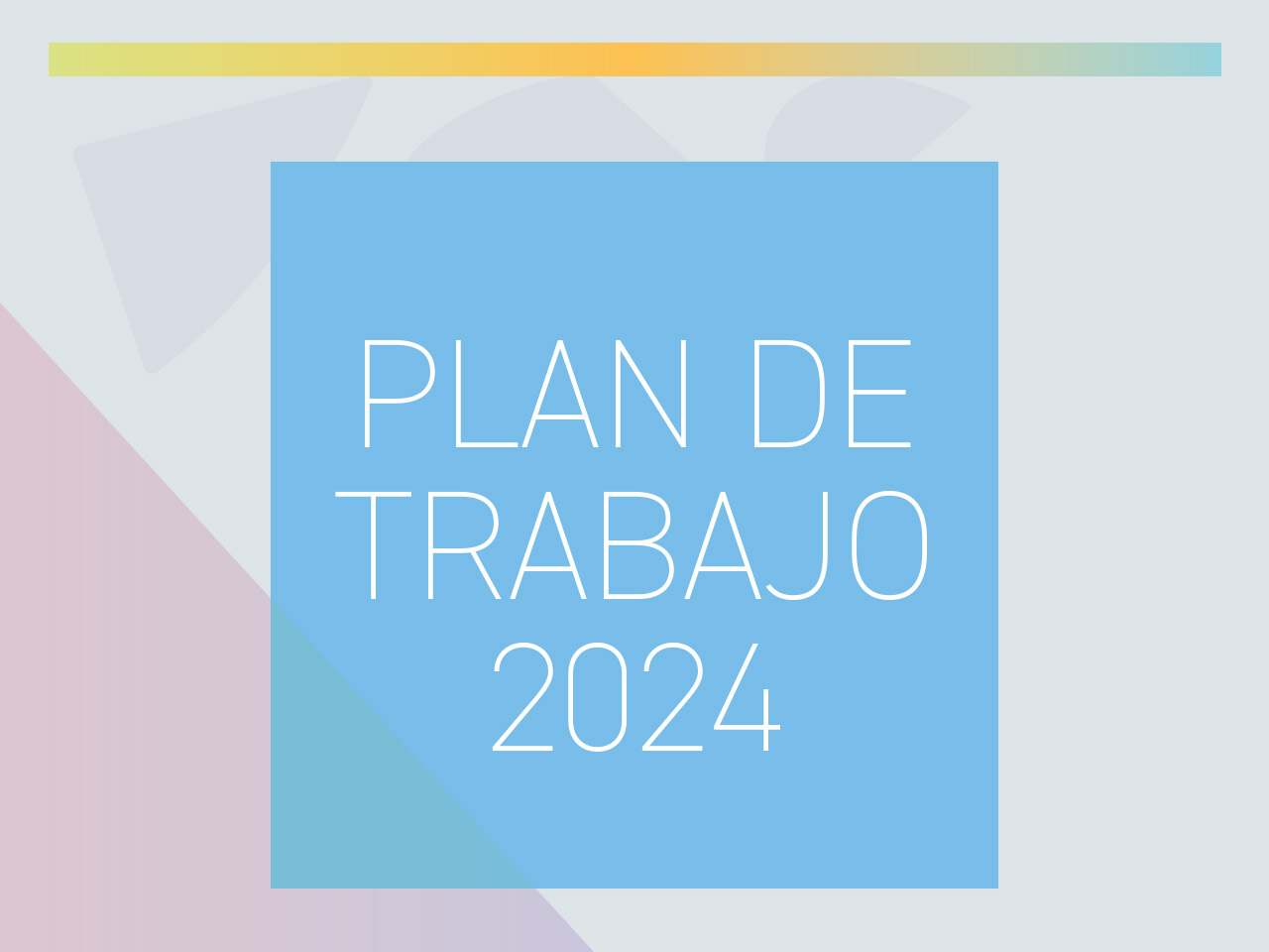 plan de trabajo memoria